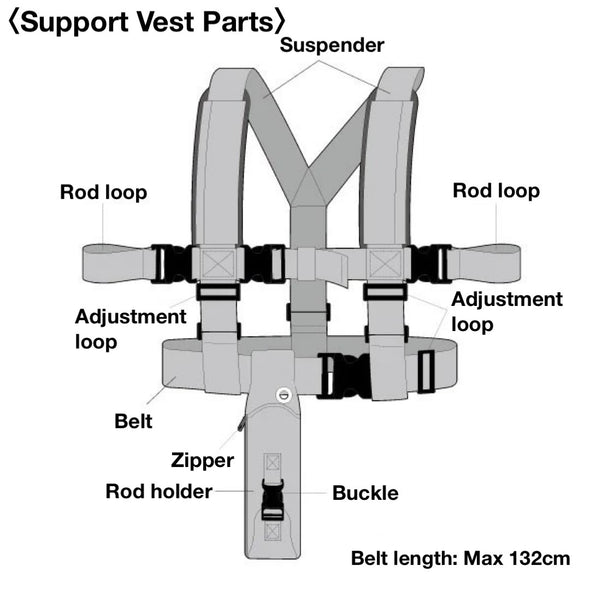 Bi Y-Shaped Support Vest  【G80057】